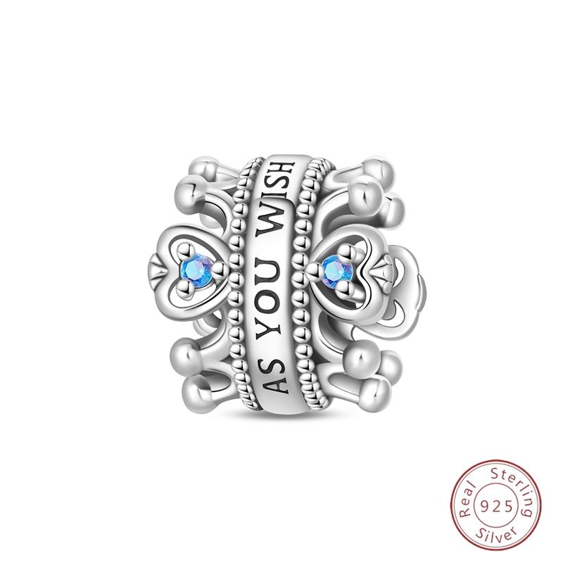 Sweety Copper Cake Poodle Crown Flowers Lover Luminous Charms Beads Fit 3Mm Bracelets Diy Fine Jewelry Making