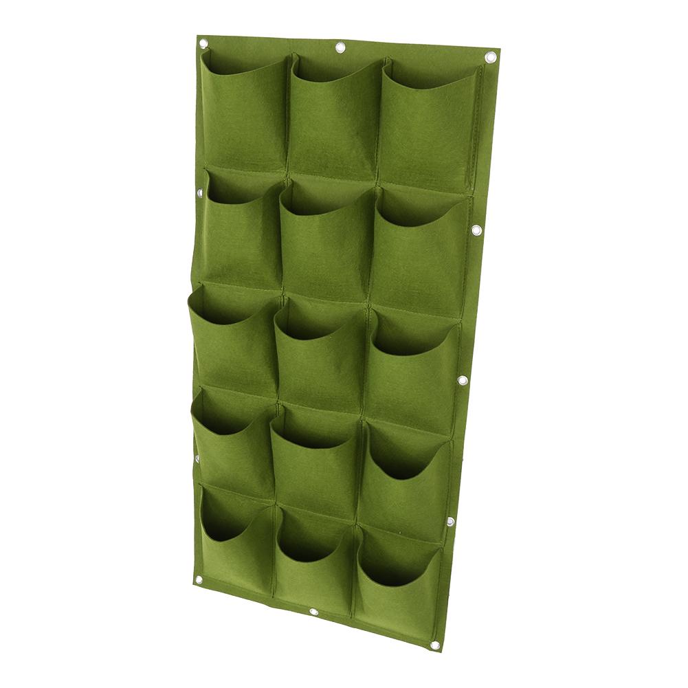 Planting Bag Garden Balcony Wall Vertical Flower Plants  Ing Planter (18  S)