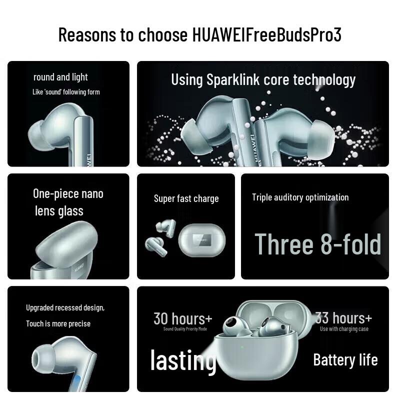 Huawei FreeBuds Pro 3 Noise Cancelling Wireless Earbuds