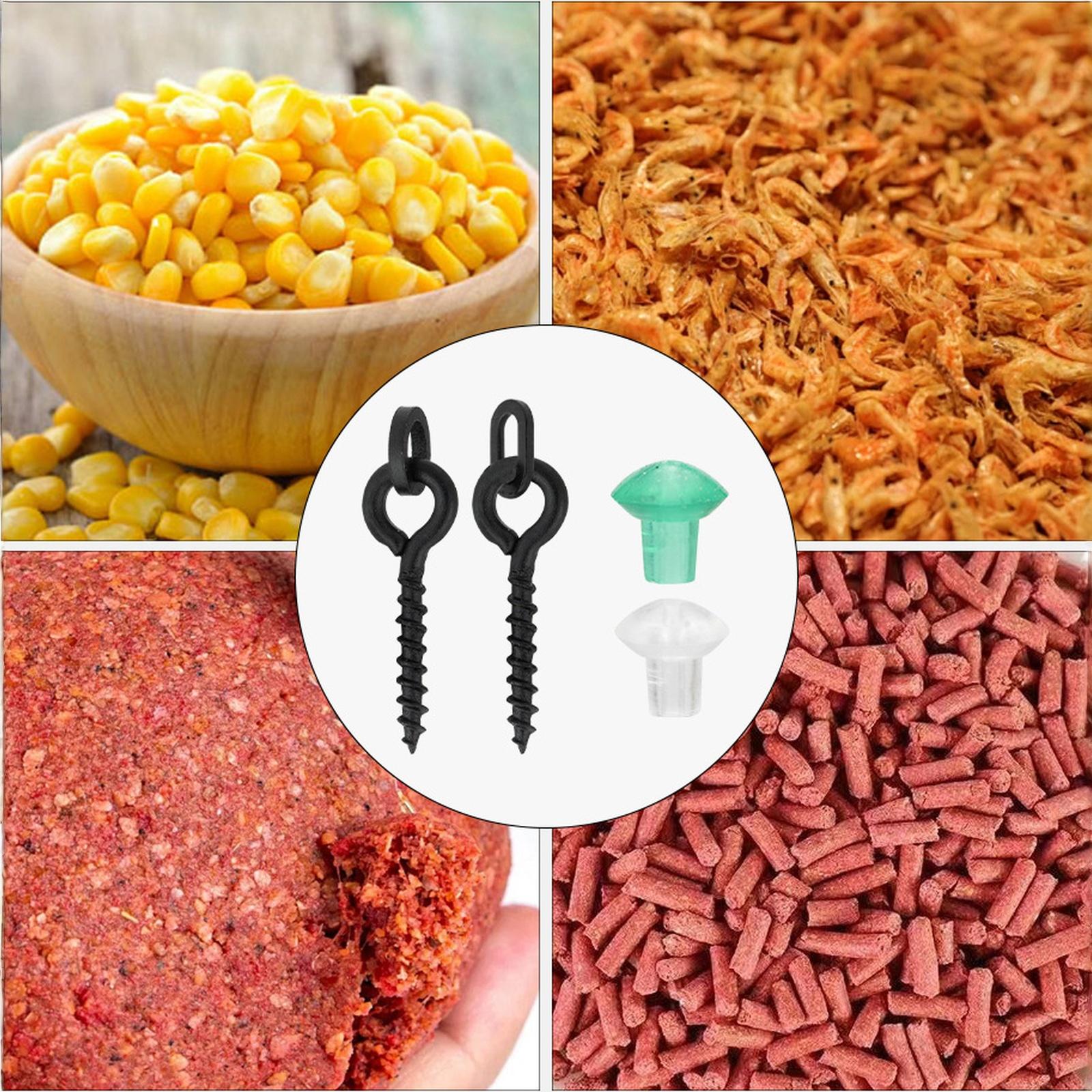 

140 pcs Fishing Accessories Hook Stop Beads Hair Rig Screws Swivel Rings Stoppers for Coarse Terminal Tackle Fixator one size