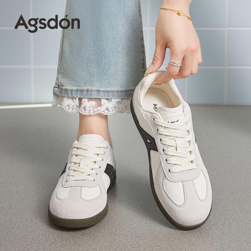 Augustus Dengde training shoes women's 2025 new autumn great-looking Forrest Gump flat-soled sports shoes white shoes board shoes