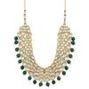 Neuestes Stilvolles Design Ausgefallenes Kundan Hochzeit Traditionelles Halsketten Schmuckset für Frauen und Mädchen