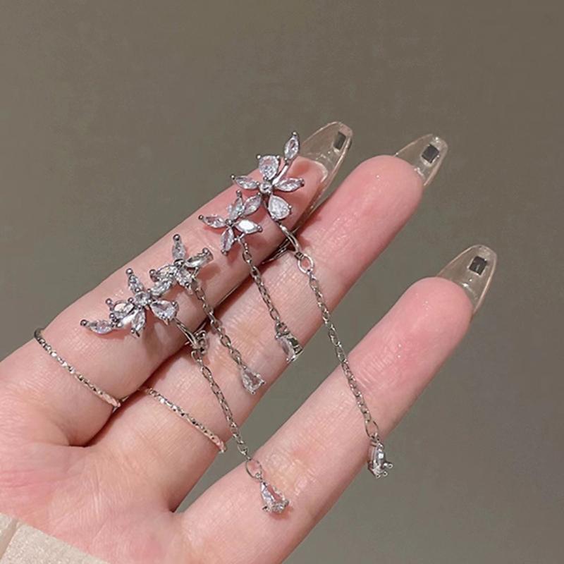 Nuovi Orecchini a Bottone Fioriti in Argento Sterling 925 Charms Personalità Forma Floreale Orecchini Regalo di Compleanno per Donne Gioielli Raffinati