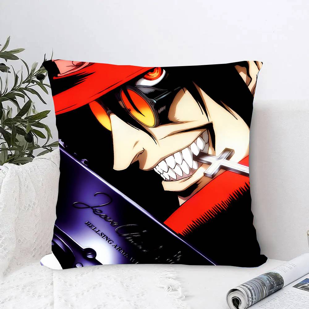 Anime H-Hellsing Pillow Case Sofa Cushion Cover Room Home Decoration