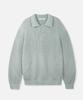 KIIMUIR Soft Texture Button Collar Knit_Mint