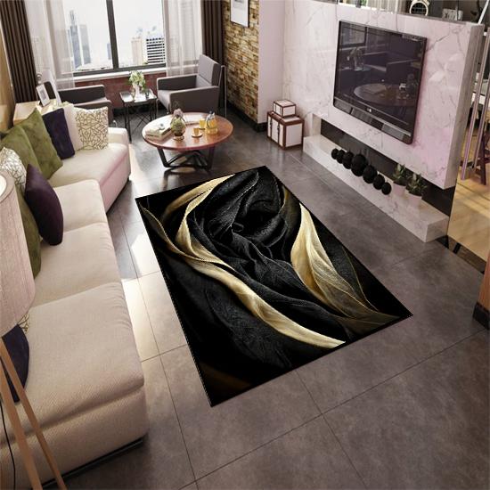 EPeddler Home Dekorativní leopardí vzor Digitální tisk Omyvatelný protiskluzový bodový základ Nová generace Obývací pokoj, kuchyně, předsíň Koberec a podlahová rohož