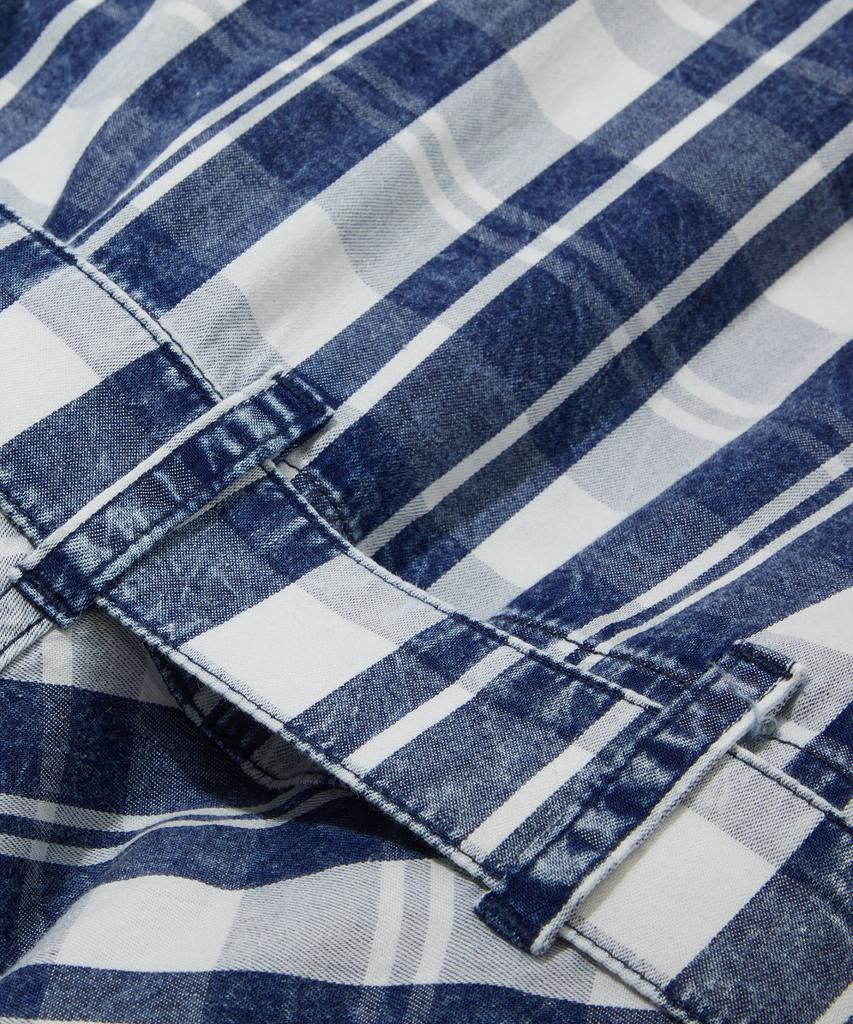 Penfield Check Shirt Dress Dark Indigo_Fs2Ws81F