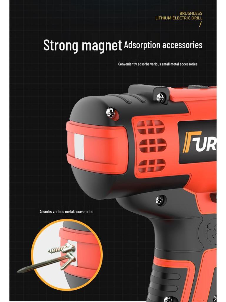 Multifunction Electric Handheld Drill & Screwdriver Set - Impact, Woodworking, Pistol Drills with Toolbox