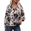 Spring and Autumn Women's Shirts Fashion Printing Temperament Elegant Shirt Long Sleeve Blouse