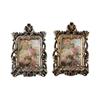 Photo Frame Resin Picture Frame Retro Style Photo Frame Ornate Photo Frame Tabletop Display Holder Stand for Living Room Hallway
