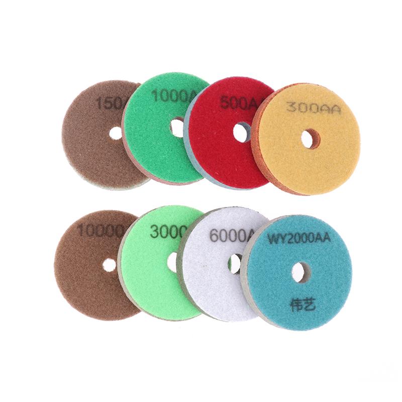 3"Sponge Diamond Polishing Pads Granite  Artificial Stone Polishing Cleaning Tool Concrete Sanding Disc For Polisher