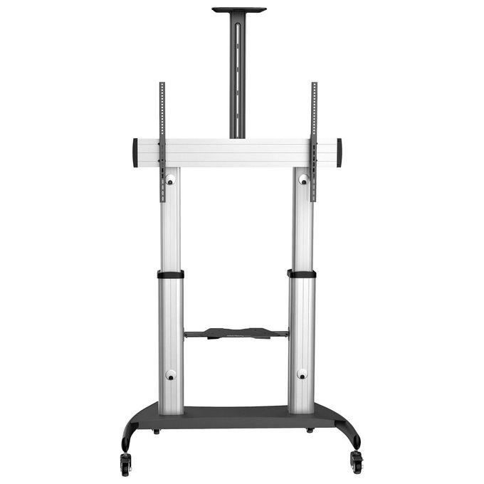 StarTech.Com Pied TV Mobile - Chariot Support Télé Robuste Écrans 60-100" 100kg - Support TV Écran Plat sur Pied roulettes - Hauteur