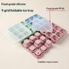 Foldable Silicone Ice Cube Trays with Lids Perfect for Summer BPA Free Ice Molds for Cocktails Coffee Pool Beach Party Drinks