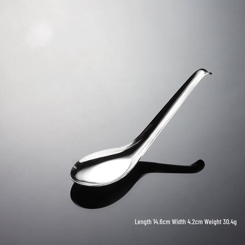 Qianxing Stainless Steel Flat-Bottom Kids Spoons, 40-Pack