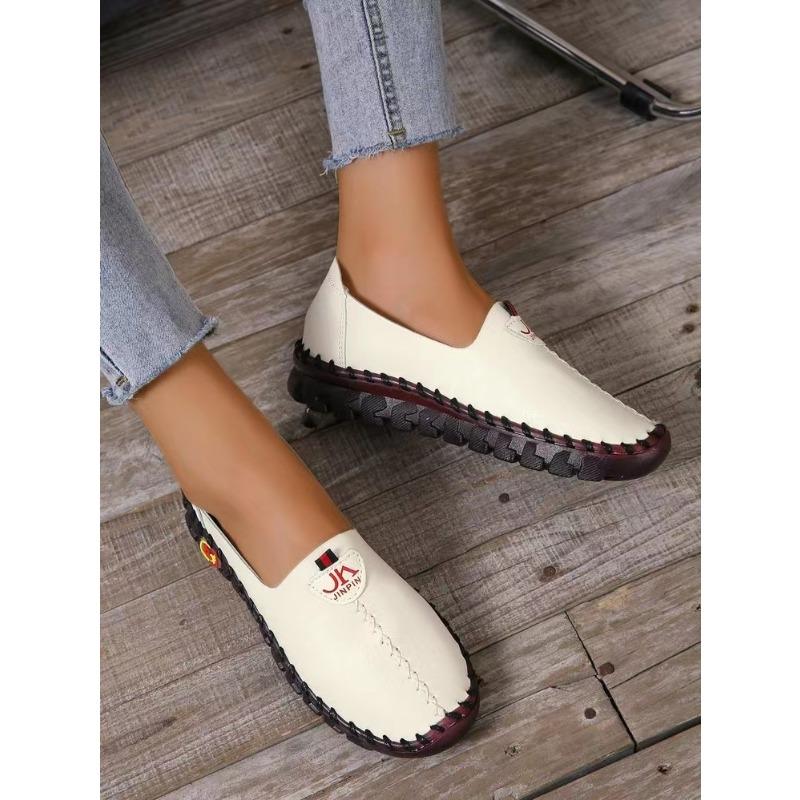 Mode Komfort Sneaker Klassische Damenschuhe Solide Leder Slipper Neue Frühling Freizeitliche Mama Schuhe Weiche Damenschuhe Zapatos Mujer
