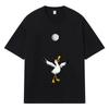 2026 Sea Gull Playing Volleyball Printed Graphic Y2k Harajuku Streetwear 100% Cotton T Shirt Casual Oversized Summer Men T-shirt