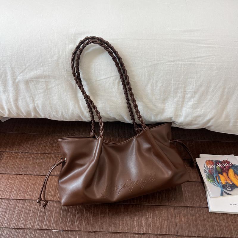 Simple Lady Casual Shoulder Bag with Large Capacity Underarm Tote Bag