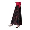 Retro High Waist Umbrella Skirt - Women's Autumn/Winter 2026 Collection, Loose Fit with Printed Big Hem
