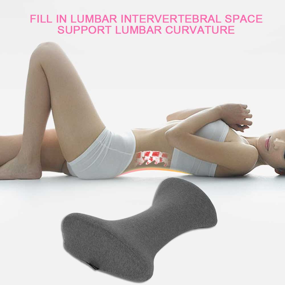 Memory Foam Kissen Bequem Schwangere Frau Nickerchen Kissen Lendenstützkissen Grau