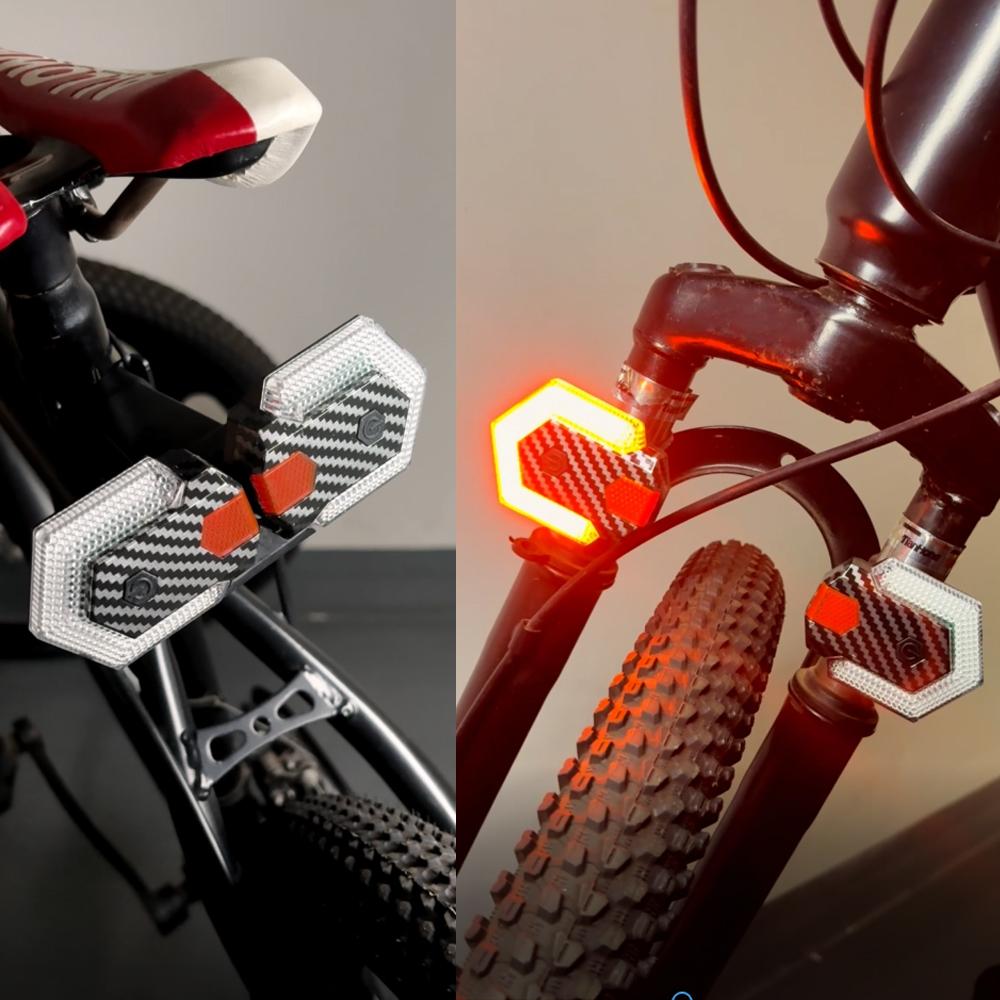 Bike Indicators Lights Wireless Remote Control Turn Signal Horn Taillight Waterproof Bike Warning Lamp Electric Bicycle Flashers