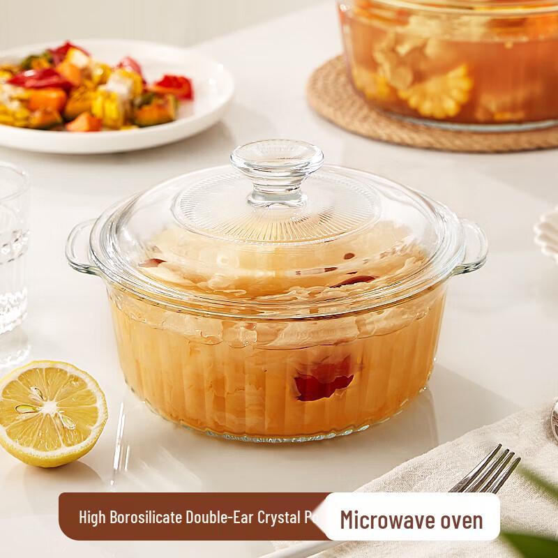 Cilock High Borosilicate Glass Bowl with Lid