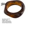 Eco-friendly Resin Bracelet Translucent Bracelet Exaggerated Irregular Shape Retro Lightweight