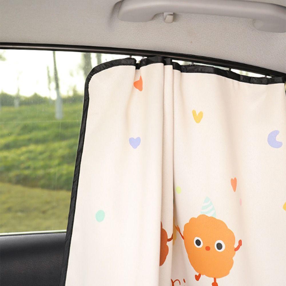 Embedded Rail Car Blackout Curtain Thermal Insulation Side Window Sunshade Cover  Auto Supplies