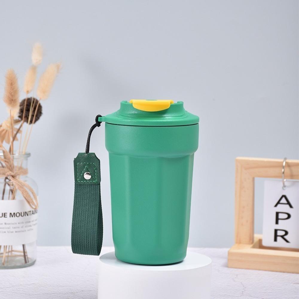 Large Capacity Thermal Cup with Lid Sports Cup Eight-Angle Coffee Cup  For Keeping Iced Coffee Tea