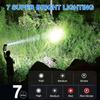 Rechargeable Flashlights High Lumens 2 Packs, 990000 Lumens Super Bright LED Flashlight with 7 Modes & Waterproof, Powerful Flash Light for Home