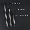 60° Type A Center Drill Bit Set (Sizes 1.5, 2, 2.5, 3, 4, 5mm, Lengths 100, 150, 200mm)