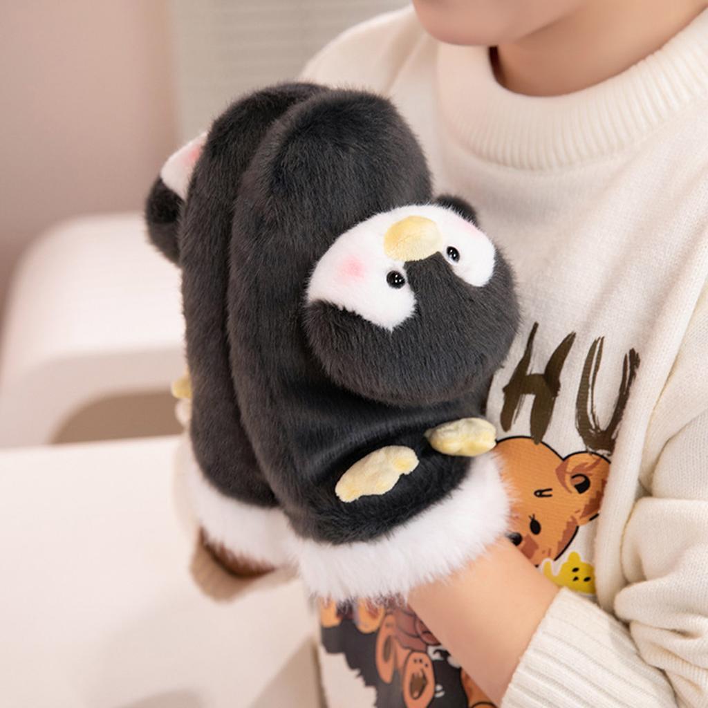 2020Women's Winter Gloves Kawaii 3D Capybara Penguin Cold Weather Warm Gloves for Driving Running Hiking