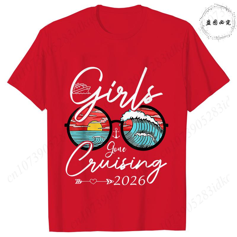 My First Cruise 2026 Tshirts for Women Sunglasses Beach Graphic  Short Sleeve Fashion Cruise Vacation Daily Wear Trendy Tees