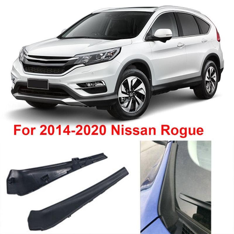 2Pcs Car Front Windshield Wrap Corner Windshield Wiper Deflector Lightweight for Nissan XTrail Rogue 2014-2018