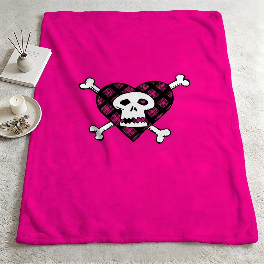 music AAvril Lavignee Throw Warm Soft Flannel Blanket Multiuse for Sofa Bed Camping Travel Nap