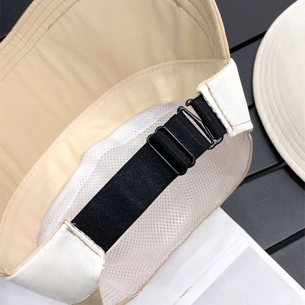 Foldable Summer Wide Brim Sunhat Korean Style UV Protection Visors Fisherman Ponytail Caps  Beach