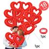 18inch Hook Heart Foil Balloons Red Heart Balloons Valentine Engagement Wedding Party Decorations Supplies