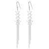 925 Sterling Silver Simple Fashion Tassel Star Earrings Birthday Party Anniversary Gift