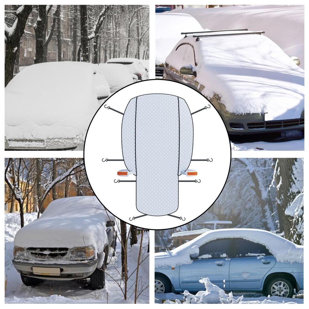Snöskydd för bilens vindruta UV-skydd Blockare Frostskydd Vinterbilskydd Heltäckande för utomhus kallt väder Lastbil Van