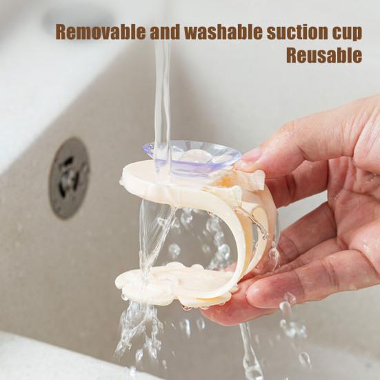 Stojan na houbičky a utěrky s bezzávrtným lepicím upevněním Kuchyňské a koupelnové dřezy Design s odtokem Květinový tvar Úložný organizér