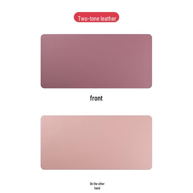 

Большой кожаный коврик для мыши и клавиатуры с логотипом 100*50cm; Double-sided розовый/фиолетовый