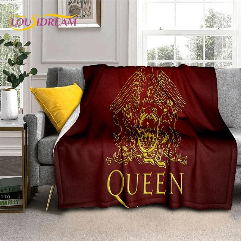 Klassiker Queen-Rockband Freddie Weiche Flanelldecke für Betten Schlafzimmer Sofa Picknick, Überwurfdecke zum Zudecken Outdoor-Freizeit Geschenk