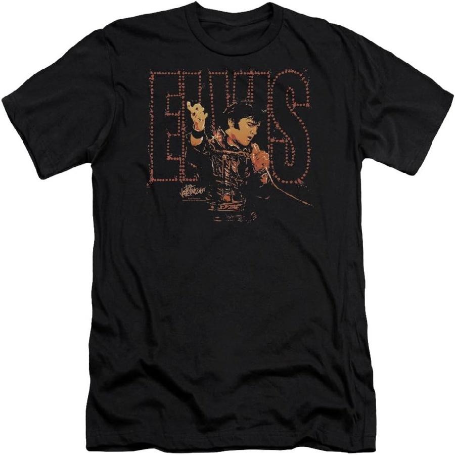 Elvis Presley - Mens Take My Hand Premium Slim Fit T-Shirt S чёрный