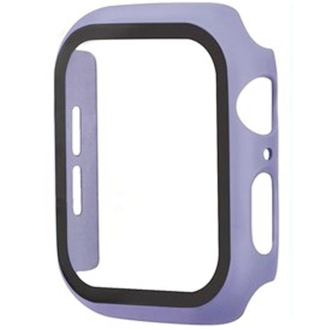 Gehärtetes Glas+Hülle für Apple Watch 46mm 44mm 45mm 41mm 40mm 42mm Displayschutz für iwatch Serie 10 9 8 7 6 SE 5 Zubehör