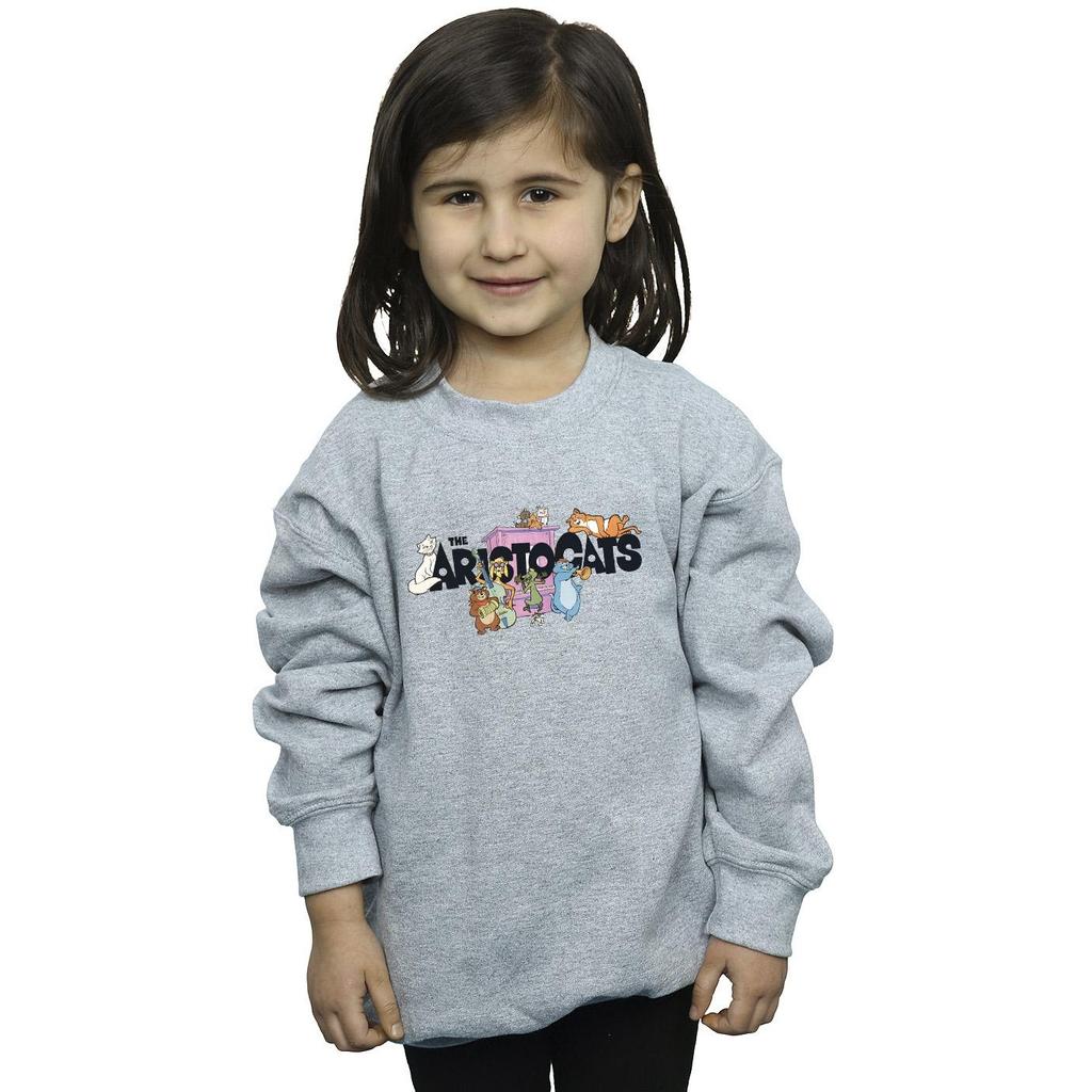 Disney Girls The Aristocats Music Logo Sweatshirt
