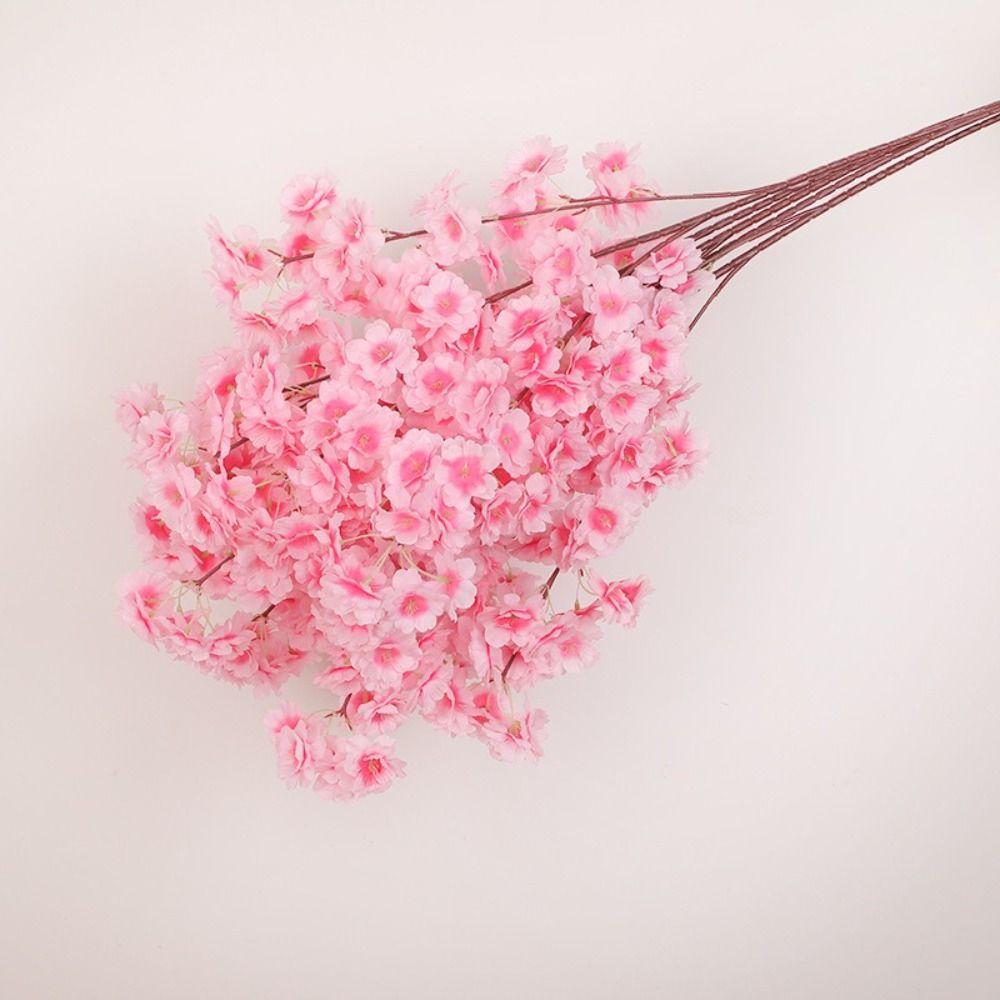 Simulation Branch Artificial Cherry Blossom Multiple Color Encrypted Cherry Artificial Flowers Spring Cherry Vase Ornaments