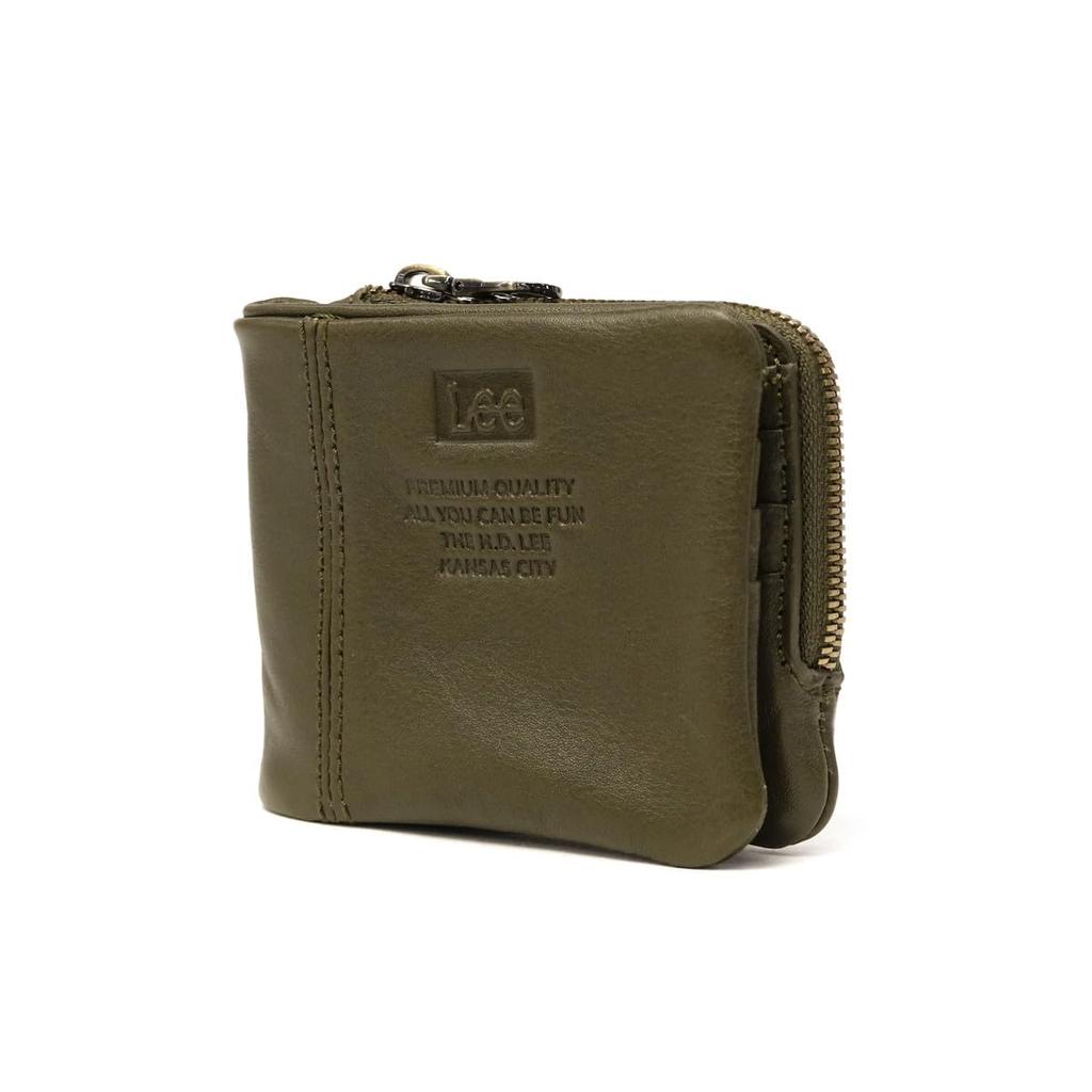 Lee Loose II Bifold and Electronic Money Bill Cowhide Green Wallet, Coin, Card, Holder, Compartment, Pocket-Stitched Leather, 320-2112,