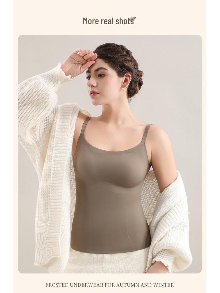 L3 Women's Wool Silk Flannel Base Layer with Bra Pads & Coverage