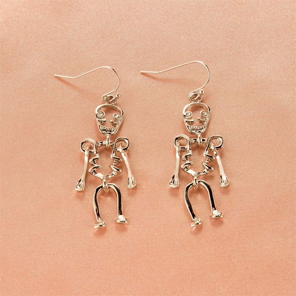 Unique Halloween Earrings: Creative Skull, Pumpkin, Bat, Fun Studs