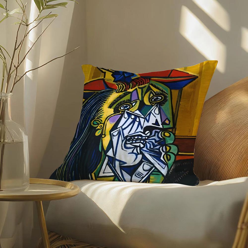 Legend Art Artist P-Pablo Picasso Pillow Case Pattern Printed Pillowcase For Living Room Sofa Cushion Cover & Bedroom Decor