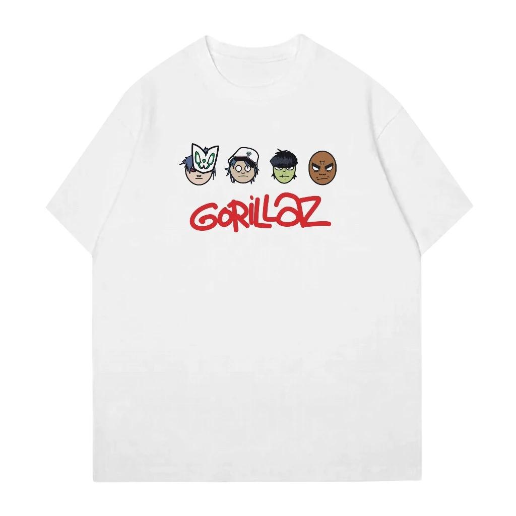 2026 Summer Gorillaz Members Graphic Cotton Unisex Shirt  Breathable New Unisexs Fashion Y2k Short Sleeve Tshirt Fan Gift